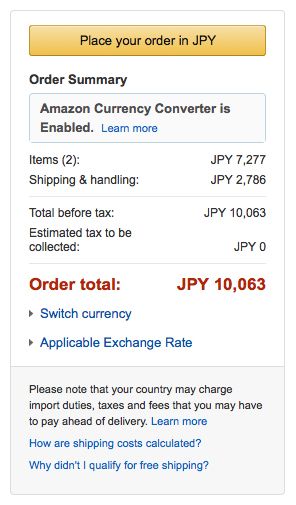 amazon currency converter