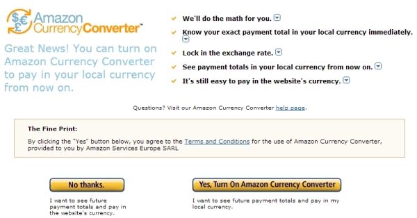 Turn On Amazon Currency Converter Turn On Amazon Currency Converter